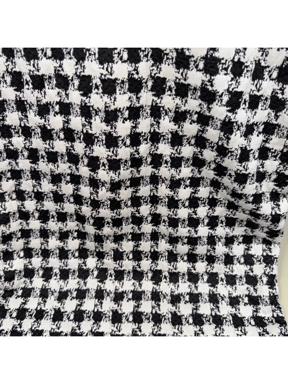 LuLaRoe Black White Houndstooth Pencil Skirt Small